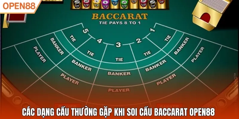 Các dạng cầu thường gặp khi soi cầu Baccarat Open88